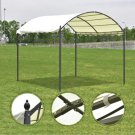 10'x10' Outdoor Canopy Tent Garage Gazebo Shelter Awning Arch Style Beige Cover