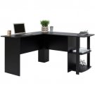 Best Choice Products L-Shaped Corner Computer Office Desk Furniture- Black