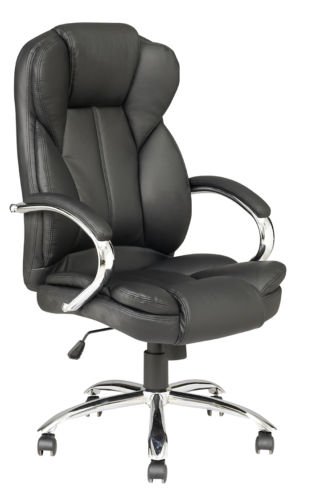 High Back PU Leather Executive Office Desk Task Computer Chair w/Metal Base O18
