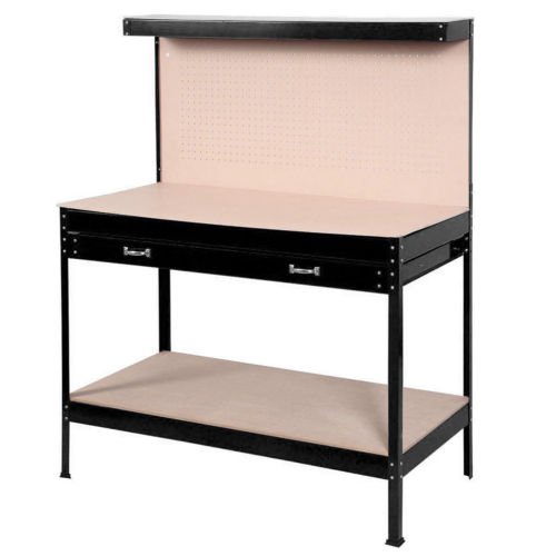 Wood Steel WorkBench Tools Table Home Workshop Bench Tool Storage 1256