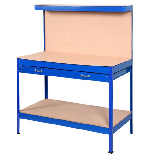 Wood Steel Workbench Tools Table Tool Storage Home Workshop Bench 1256