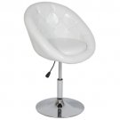 Best Choice Products Adjustable Tufted Round Swivel Accent Chair (White)