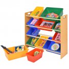 Toy Bin Organizer Kids Childrens Storage Box Playroom Bedroom Shelf Drawer