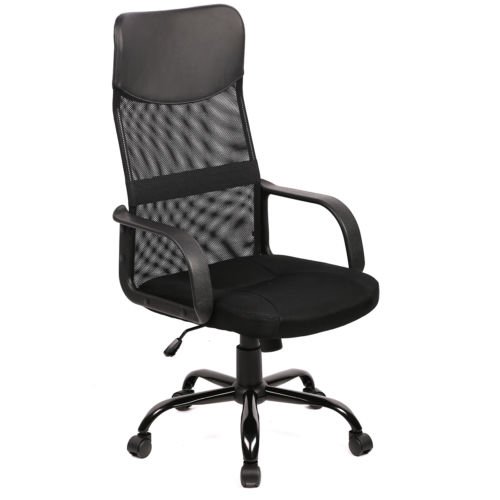 New Black Modern Fabric Mesh High Back Office Task Chair Computer Desk Seat O25