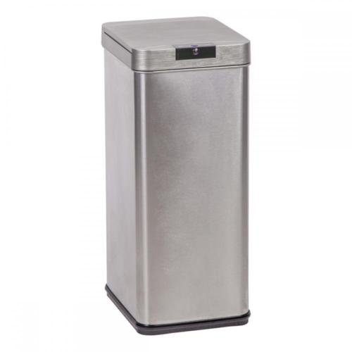 13-Gallon Automatic Sensor Touch Free Trash Can Stainless Steel Trash Bin 64S
