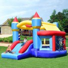 Inflatable Bounce House Castle Slide Bouncer Kids w/ Ball Pit & Basketball Hoop