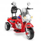 12V Kids Ride-On Motorcycle Chopper w/ Built-In Music, MP3 Plug-In (Red)