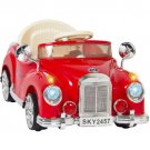 Ride on Car RC Classic Car Remote Control Electric Battery Power - Red