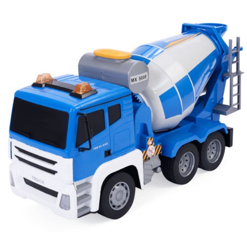 Goplus 1/18 5CH Remote Control RC Concrete Mixer Truck Kids Large Toy Gift New