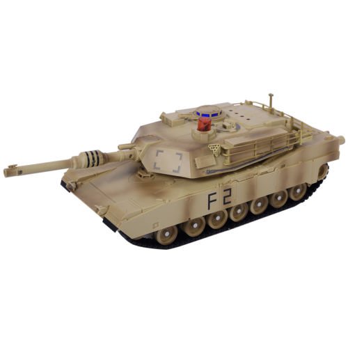 Goplus 1:14 MIA2 Abrams Remote Control RC Battle Tank Military Infrared Shooting