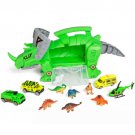 Best Choice Products Kids Toy Triceratops Car Carrier w/ Vehicles And Dinosaurs