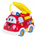 Fire Truck Toy with Lights and Sirens, Bump'n'Go, Teaching (English and Spanish)