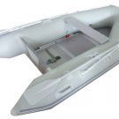 New 1.2mm PVC 9' Inflatable Boat Tender Raft Dinghy With Floor Gray