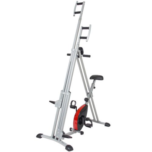 Total Body 2-IN-1 Vertical Climber Magnetic Exercise Bike Fitness Machine