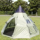 BCP 10'x10' Teepee Camping Tent Family Outdoor Sleeping Dome W/ Carry Bag