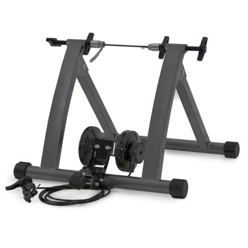 New Indoor Exercise Bike Bicycle Trainer Stand W/ 5 Levels Resistance Stationary