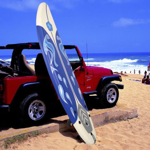Goplus 6' Surfboard Surf Foamie Boards Surfing Beach Ocean Body Boarding White
