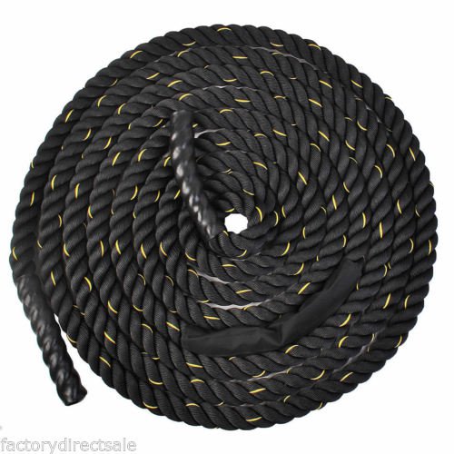 1.5"" 40ft Poly Dacron Battle Rope Exercise Workout Strength Training Undulation