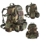 New 55L Outdoor Military Tactical Backpack Rucksack Camping Bag Hiking Camo