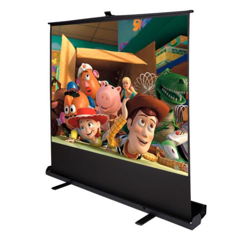 100"" Inch 4:3 Portable Pull Up Floor Screen Projector Projection Aluminium Case
