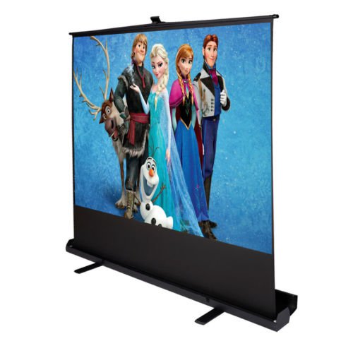Goplus Floor Projector Projection Screen 80"" 4:3 Foldable Pull Up Aluminium Case