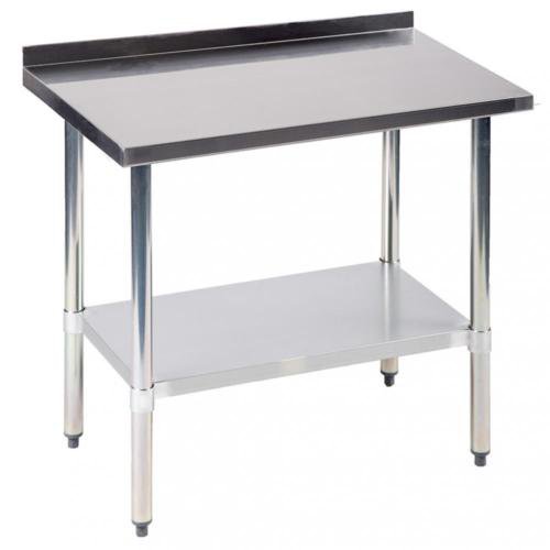 24""x36"" Stainless Steel Work table w/ Backsplash Kitchen Restaurant table EB