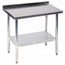 24""x36"" Stainless Steel Work table w/ Backsplash Kitchen Restaurant table EB