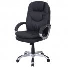 Black PU Leather High Back Office Chair Executive Ergonomic Computer Desk Task