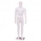 6 FT Male Mannequin Plastic Full Body Dress Form Display w/ Base White New