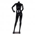 Headless Female Mannequin Full Body Plastic Dress Form Display High Gloss Black