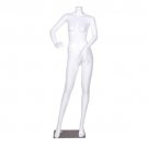 Headless Female Mannequin Full Body Plastic Dress Form Display High Gloss White