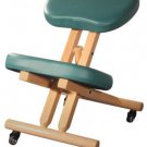 New Burgundy Wooden Ergonomic Kneeling Posture Office Chair