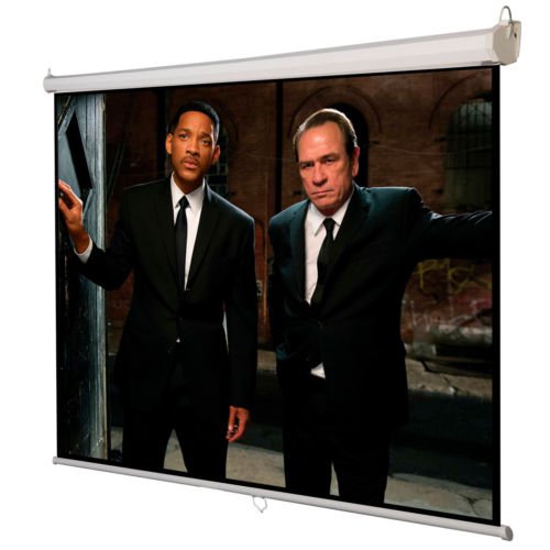 120"" 4:3 Manual Pull Down Auto-Lock Projector Projection Screen White 96""x72""
