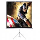 New 100"" Tripod Portable Projection Screen Square 70x70 Projector Stand Office