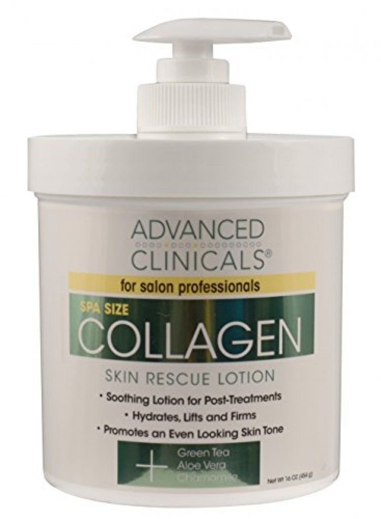 New Advanced Clinicals Collagen Skin Rescue Lotion Hydrate, Moisturize, Lift, Firm