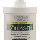 New Advanced Clinicals Collagen Skin Rescue Lotion Hydrate, Moisturize, Lift, Firm
