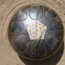 Handmade flower of life harmony drum / steel tongue drum / tank drum w mallets & accesories