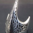 Assassin's Creed Style Bird Theme Turkish Handmade Men's .925 Fine Silver Ring