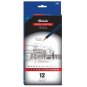 Design & Drafting Pencils for Art Architects Graphs Charts, BAZIC®, New, 12/Pack