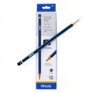 HB 2 PENCILS STANDARD PENCILS, NEW 12 PENCILS/PACK, BAZIC® BRAND + FREE SHIPPING