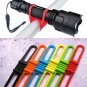 2x Bike Bicycle Flashlight Torch Silicone Universal Handle Holder Mount US Store