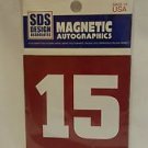 ALABAMA CRIMSON #15 MAGNET NEW