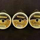 Maxima Clear 6 lbs 27yds Leader Material Fishing Line 3 PACK