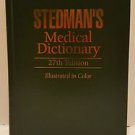 Stedman's Medical Dictionary 27th ed. Hardcover Illustrated in Color