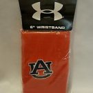 UNDER ARMOUR AUBURN University Tigers Wristband Sweatbands 6" orange