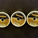 Maxima Clear 3 lbs 27yds Leader Material Fishing Line 3 PACK