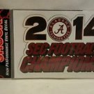 Alabama Crimson Tide 2014 SEC Football Champions Decal