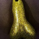 Gold Glitter Truck Bumper Balls Bull Nuts 8" Tall