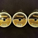 Maxima Clear 25 lbs 27yds Leader Material Fishing Line 3 PACK