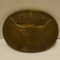 Vintage Marlboro Solid Brass Philip Morris 1987 Belt Buckle